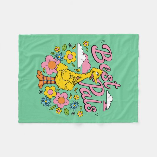 Sesamstraße | Best Yellow Bird Pals Fleecedecke (Vorderseite (Horizontal))