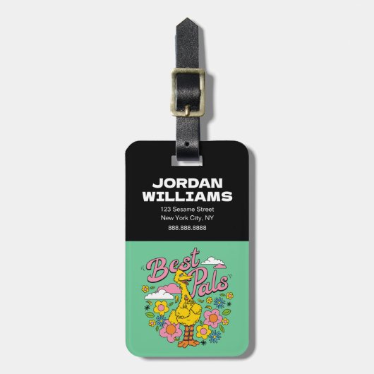 Sesamstraße | Best Yellow Bird Pals Gepäckanhänger (Vorderseite vertikal)