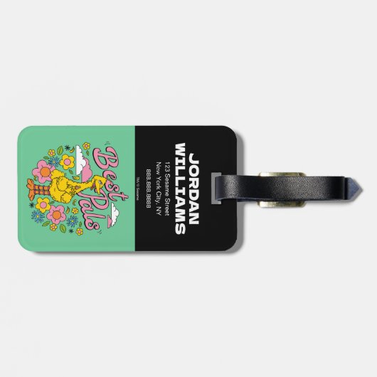 Sesamstraße | Best Yellow Bird Pals Gepäckanhänger (Rückseite horizontal)