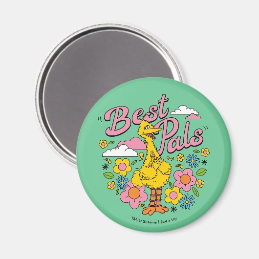 Sesamstraße | Best Yellow Bird Pals Magnet (Vorderseite/Rückseite)
