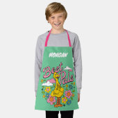 Sesamstraße | Best Yellow Bird Pals | Name hinzufü Schürze (Getragen)