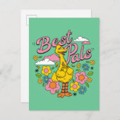 Sesamstraße | Best Yellow Bird Pals Postkarte (Vorne/Hinten)