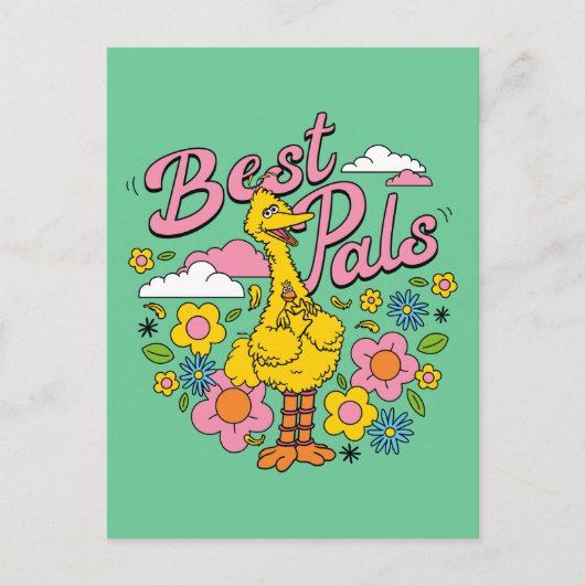 Sesamstraße | Best Yellow Bird Pals Postkarte (Vorderseite)