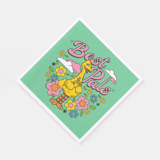 Sesamstraße | Best Yellow Bird Pals Serviette (Ecke)