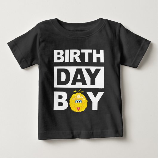 Sesamstraße | Big Bird - Birthday Boy Baby T-shirt (Vorderseite)