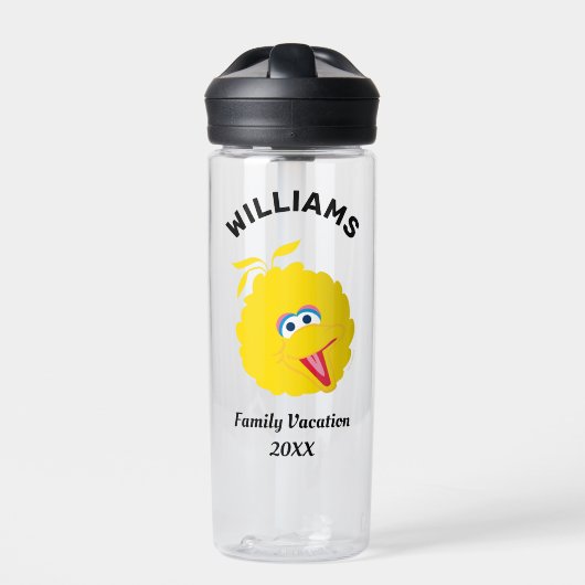 Sesamstraße | Big Bird Familienurlaub Trinkflasche (Vorderseite)