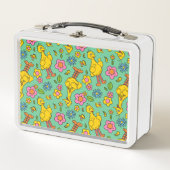 Sesamstraße | Big Bird & Little Bird Muster Metall Brotdose (Vorderseite)