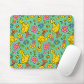 Sesamstraße | Big Bird & Little Bird Muster Mousepad (Mit Mouse)