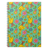 Sesamstraße | Big Bird & Little Bird Muster Notizblock (Vorderseite)