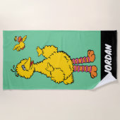 Sesamstraße | Big Bird & Little Bird | Name hinzuf Strandtuch (Vorderseite)