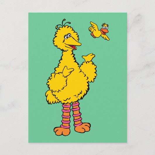 Sesamstraße | Big Bird & Little Bird Postkarte (Vorderseite)