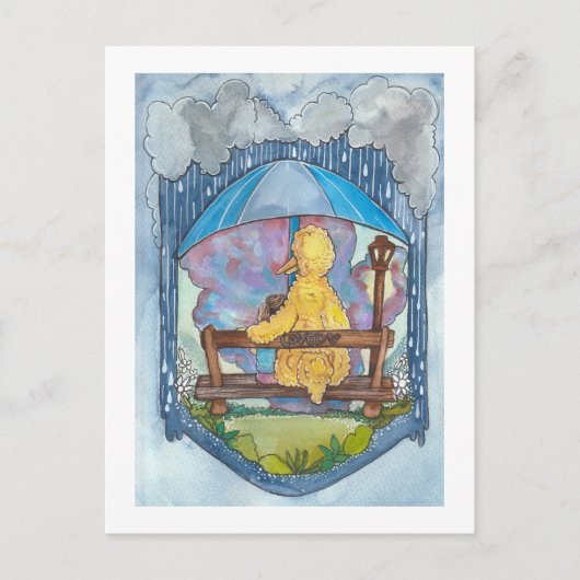 Sesamstraße | Big Bird - Love Postkarte (Vorderseite)