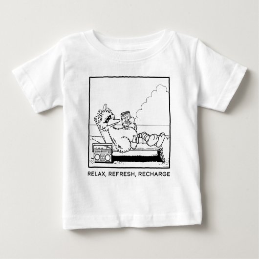 Sesamstraße | Big Bird Relax Relax Relax Baby T-shirt (Vorderseite)