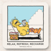 Sesamstraße | Big Bird Relax Relax Relax Getränkeuntersetzer (Vorderseite)