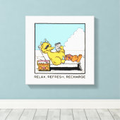 Sesamstraße | Big Bird Relax Relax Relax Leinwanddruck (Insitu (Holzboden))