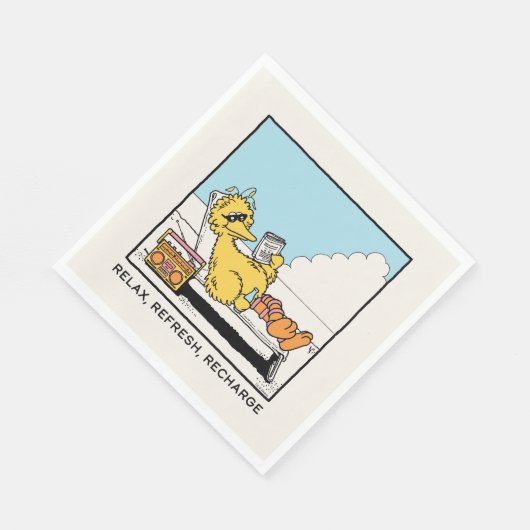 Sesamstraße | Big Bird Relax Relax Relax Serviette (Ecke)