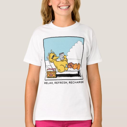 Sesamstraße | Big Bird Relax Relax Relax T-Shirt (Vorderseite)