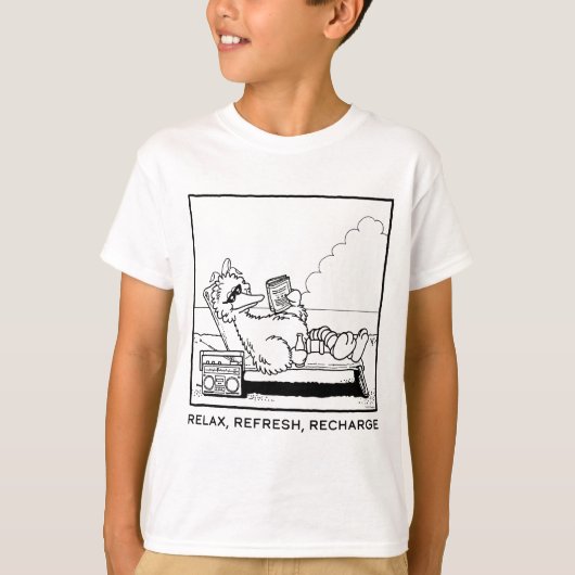 Sesamstraße | Big Bird Relax Relax Relax T-Shirt (Vorderseite)