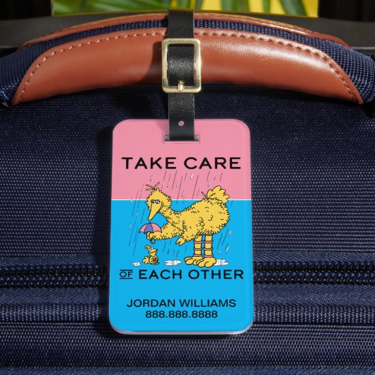 Sesamstraße | Big Bird - Vorsorge | Informationen Gepäckanhänger (Vorderseite Insitu 2)