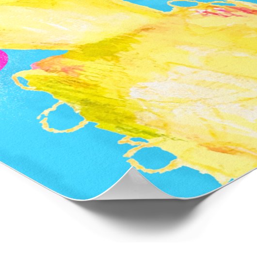 Sesamstraße | Big Bird Waving Poster (Ecke)