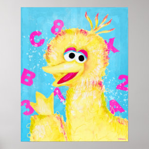Sesamstraße   Big Bird Waving Poster