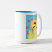 Sesamstraße | Big Bird Waving Zweifarbige Tasse (VorderseiteRechts)