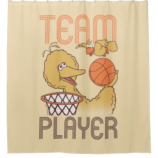 Sesamstraße | Bird Bird Team Player Duschvorhang (Vorderseite)