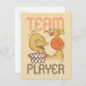 Sesamstraße | Bird Bird Team Player Postkarte (Vorne/Hinten)