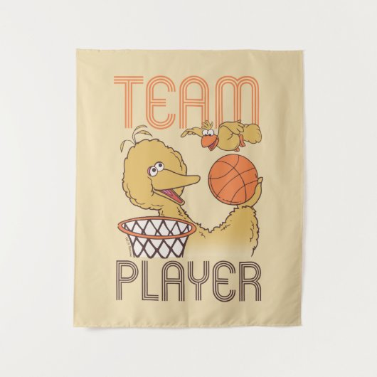 Sesamstraße | Bird Bird Team Player Wandteppich (Vorderseite)