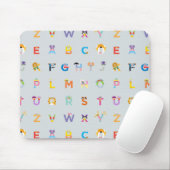 Sesamstraße | Buchstaben des Alphabets Mousepad (Mit Mouse)