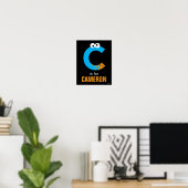 Sesamstraße | C ist für Cookie Monster Poster (Heimbüro)