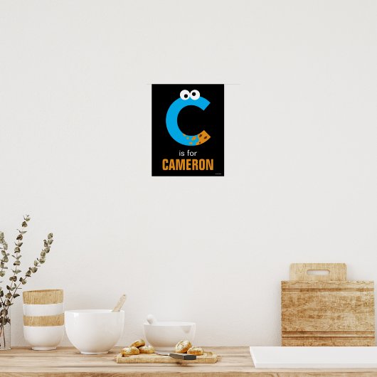 Sesamstraße | C ist für Cookie Monster Poster (Küche)