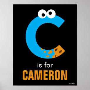 Sesamstraße C steht für Cookie Monster Poster