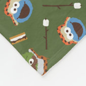 Sesamstraße | Camping macht Spaß mit Freunden Fleecedecke (Ecke)