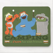 Sesamstraße | Camping macht Spaß mit Freunden Mousepad (Vorne)