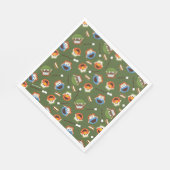 Sesamstraße | Camping macht Spaß mit Freunden Serviette (Ecke)