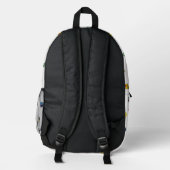 Sesamstraße-Charakter-Muster Bedruckter Rucksack (Rückseite)