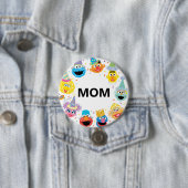 Sesamstraße Confetti Birthday Child's Mama Button (Beispiel)