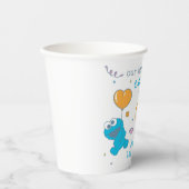 Sesamstraße | Cookie Monster 1. Geburtstag Pappbecher (Vorderseite)