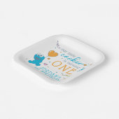 Sesamstraße | Cookie Monster 1. Geburtstag Pappteller (Gewinkelt)