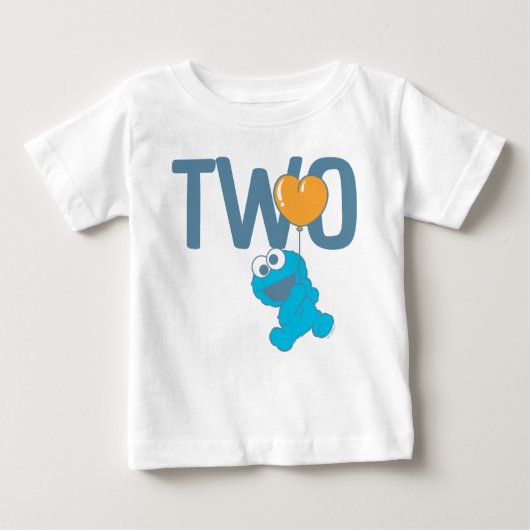 Sesamstraße | Cookie Monster 2. Geburtstag Baby T-shirt (Vorderseite)