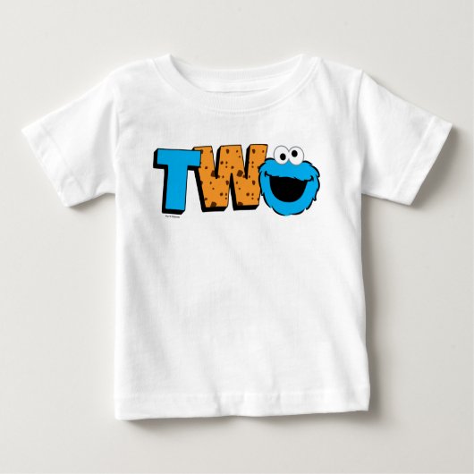 Sesamstraße | Cookie Monster 2. Geburtstag Baby T-shirt (Vorderseite)