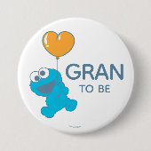 Sesamstraße | Cookie Monster Baby Shower Oma Button (Vorderseite)