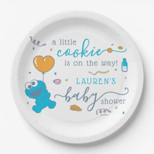 Sesamstraße   Cookie Monster Babydusche Pappteller