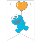 Sesamstraße | Cookie Monster Babydusche Wimpelkette (Erste Fahne)