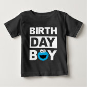 Sesamstraße | Cookie Monster - Birthday Boy Baby T-shirt (Vorderseite)