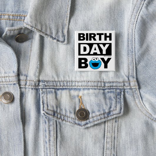 Sesamstraße | Cookie Monster - Birthday Boy Button (Beispiel)