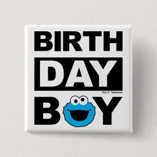 Sesamstraße   Cookie Monster - Birthday Boy Button