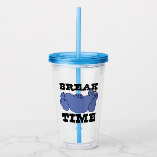 Sesamstraße | Cookie Monster Break Time Acryltrinkbecher (Vorderseite)