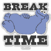 Sesamstraße | Cookie Monster Break Time Aufkleber (Vorderseite)